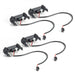 2016-2023 Gen 3 Toyota Tacoma TRD PRO Pre-Runner Style LED Grill Light Kit components with wires and connectors.