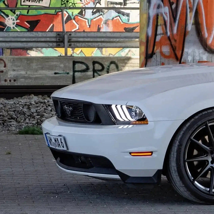 Close-up of a Concept Sidemarker installed on a Ford Mustang.