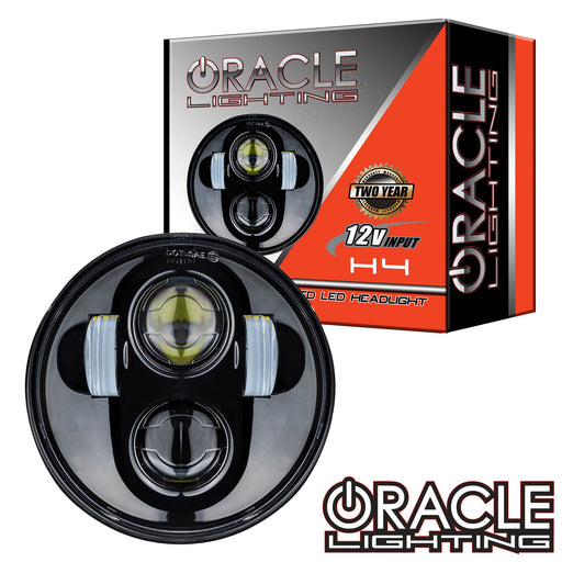 5.75" 40W Replacement LED Headlight - Black Bezel