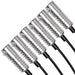 Close-up on six Fiber Optic LED Light Heads.