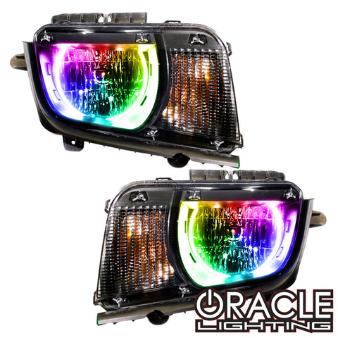 2010-2013 Chevrolet Camaro Non RS Pre-Assembled Headlights - Dynamic ColorSHIFT