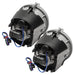 Rear view of 2007-2009 Chrysler Aspen Pre-Assembled Halo Fog Lights