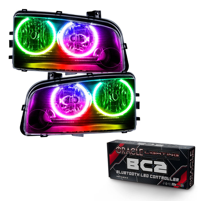 2005-2010 Dodge Charger Pre-Assembled Halo Headlights - Non HID