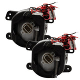 Rear view of 2010-2017 Jeep Wrangler JK Pre-Assembled Halo Fog Lights