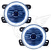 2011-2014 Dodge Charger Pre-Assembled Fog Lights with white LED halo rings.