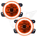 2005-2007 Dodge Magnum Pre-Assembled Fog Lights with amber LED halo rings.