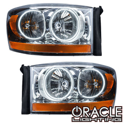 2006 Dodge Ram Pre-Assembled Halo Headlights - Chrome