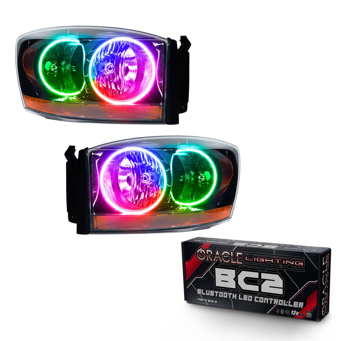 2006 Dodge Ram Pre-Assembled Halo Headlights - Black