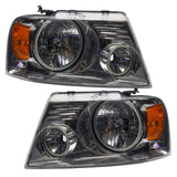 2005-2008 Ford F-150 Pre-Assembled Halo Headlights - Chrome Housing