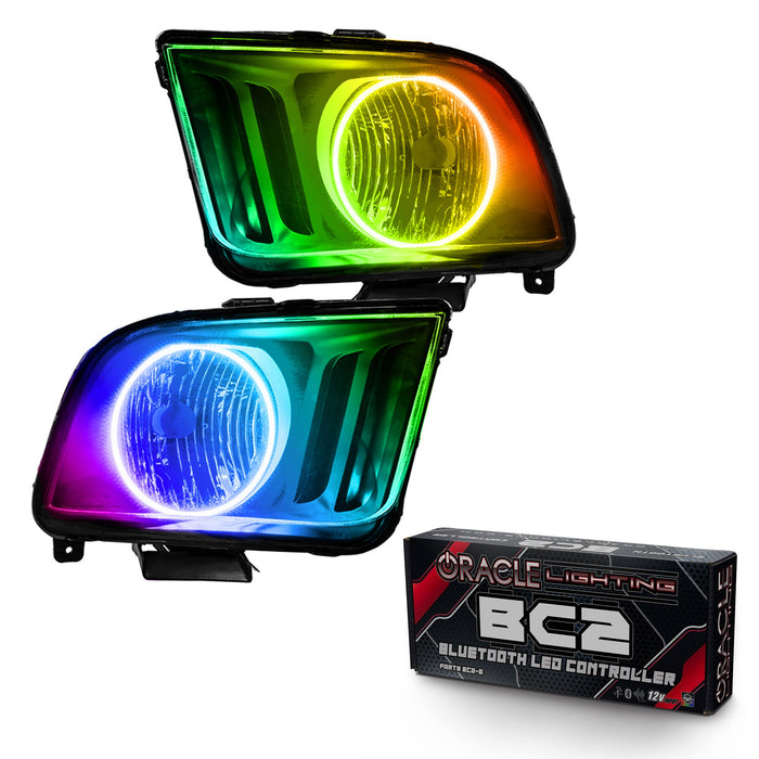 2005-2009 Ford Mustang  Pre-Assembled Headlights - Black