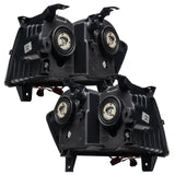 Rear view of 2008-2010 Jeep Grand Cherokee Pre-Assembled Headlights-Non HID