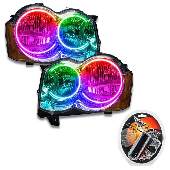 2008-2010 Jeep Grand Cherokee Pre-Assembled Headlights-Non HID with RF Controller.