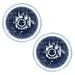 1997-2006 Jeep Wrangler TJ Pre-Assembled Halo Headlights with white LED halo rings.