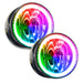 2003-2004 Lincoln Navigator Pre-Assembled Halo Fog Lights with ColorSHIFT LED halo rings.
