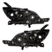 Rear view of 2004-2009 Mazda 3 Pre-Assembled Halo Headlights - Hatchback/Halogen Style