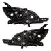 Rear view of 2004-2009 Mazda 3 Pre-Assembled Halo Headlights - Hatchback/Halogen Style