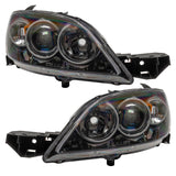 2004-2009 Mazda 3 Pre-Assembled Halo Headlights - Hatchback/Halogen Style