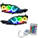 2004-2009 Mazda 3 Pre-Assembled Halo Headlights - Hatchback/Halogen Style with Simple Controller.