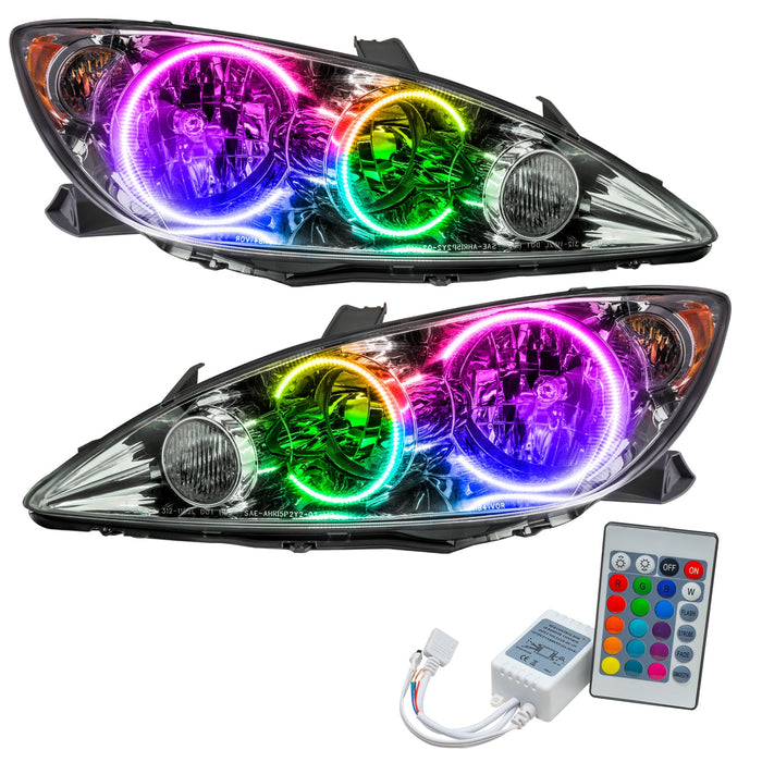 2005-2006 Toyota Camry Pre-Assembled Halo Headlights with Simple Controller.