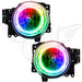 2007-2014 Toyota FJ Cruiser Pre-Assembled Headlights with ColorSHIFT LED halo rings.