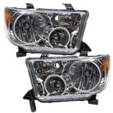 2007-2013 Toyota Tundra Pre-Assembled Halo Headlights - Chrome Housing