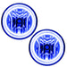2007-2013 Toyota Tundra Pre-Assembled Halo Fog Lights with blue LED halo rings.