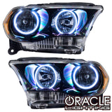 2011-2013 Dodge Durango Pre-Assembled Halo Headlights Non-HID - Black Housing