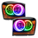 2004-2006 Dodge Durango Pre-Assembled Halo Headlights - Black Housing
