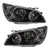 2001-2005 Lexus IS300 Pre-Assembled Halo Headlights-HID-Black Housing