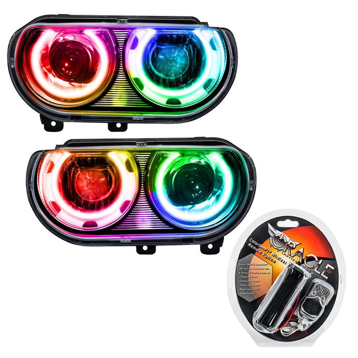2008-2014 Dodge Challenger Pre-Assembled Headlights - HID with RF Controller.