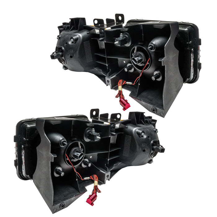 Rear view of 2006-2010 Hummer H3 Pre-Assembled Headlights