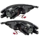 Rear view of 2013-2014 Dodge Dart Pre-Assembled Headlights - Black Housing (HID Style)