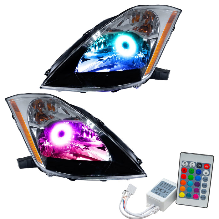 2003-2005 Nissan 350Z Pre-Assembled Headlights - HID Style with Simple Controller.