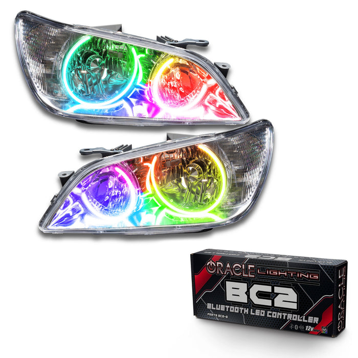 2001-2005 Lexus IS300 Pre-Assembled Halo Headlights-HID-Black Housing