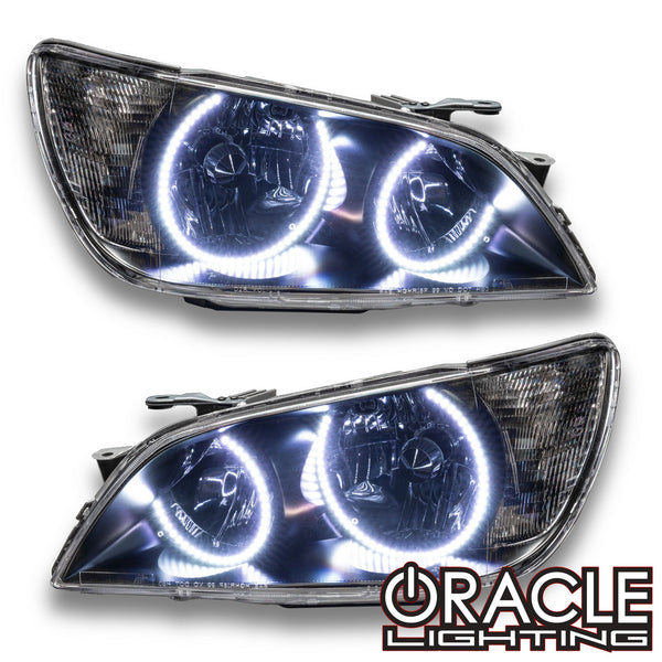 2001-2005 Lexus IS300 Pre-Assembled Halo Headlights-HID-Black Housing