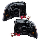 Rear view of 2003-2006 Ford Expedition Pre-Assembled Halo Headlights - Black Housing