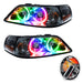 2005-2011 Lincoln Town Car Pre-Assembled Halo Headlights - Non HID with RF Controller.