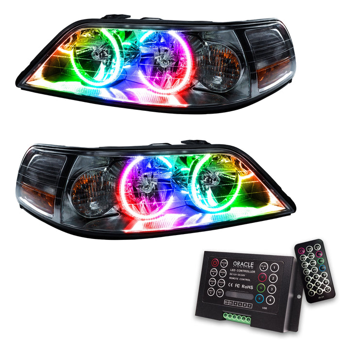 2005-2011 Lincoln Town Car Pre-Assembled Halo Headlights - Non HID with 2.0 Controller.