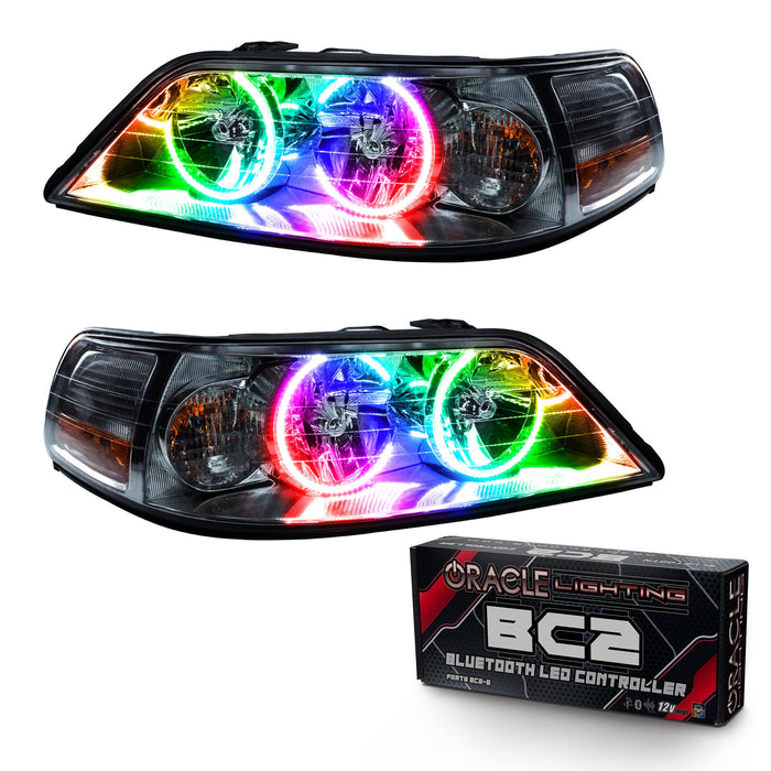 2005-2011 Lincoln Town Car Pre-Assembled Halo Headlights - Non HID