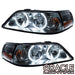 2005-2011 Lincoln Town Car Pre-Assembled Halo Headlights - Non HID