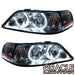 2005-2011 Lincoln Town Car Pre-Assembled Halo Headlights - Non HID