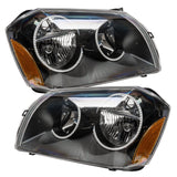 2005-2007 Dodge Magnum Pre-Assembled Halo Headlights - Black Housing