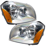 2005-2007 Dodge Magnum Pre-Assembled Halo Headlights - Chrome Housing