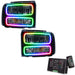 2005-2007 Ford F-250/F-350 Super Duty Pre-Assembled Halo Headlights - Black Housing with 2.0 Controller.