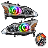 2013-2015 Nissan Altima Sedan Pre-Assembled Halo Headlights - (Halogen) with RF Controller.