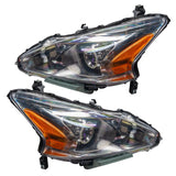 Side view of 2013-2015 Nissan Altima Sedan Pre-Assembled Halo Headlights - (Halogen)