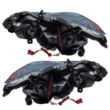 Rear view of 2013-2015 Nissan Altima Sedan Pre-Assembled Halo Headlights - (Halogen)