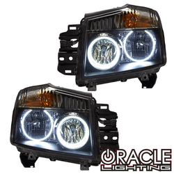 2008-2015 Nissan Titan Pre-Assembled Halo Headlights