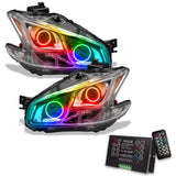 2009-2014 Nissan Maxima Pre-Assembled Halo Headlights-Non HID-CHROME Housing with 2.0 Controller.