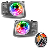 2002-2004 Nissan Xterra SE Pre-Assembled Halo Headlights with RF Controller.